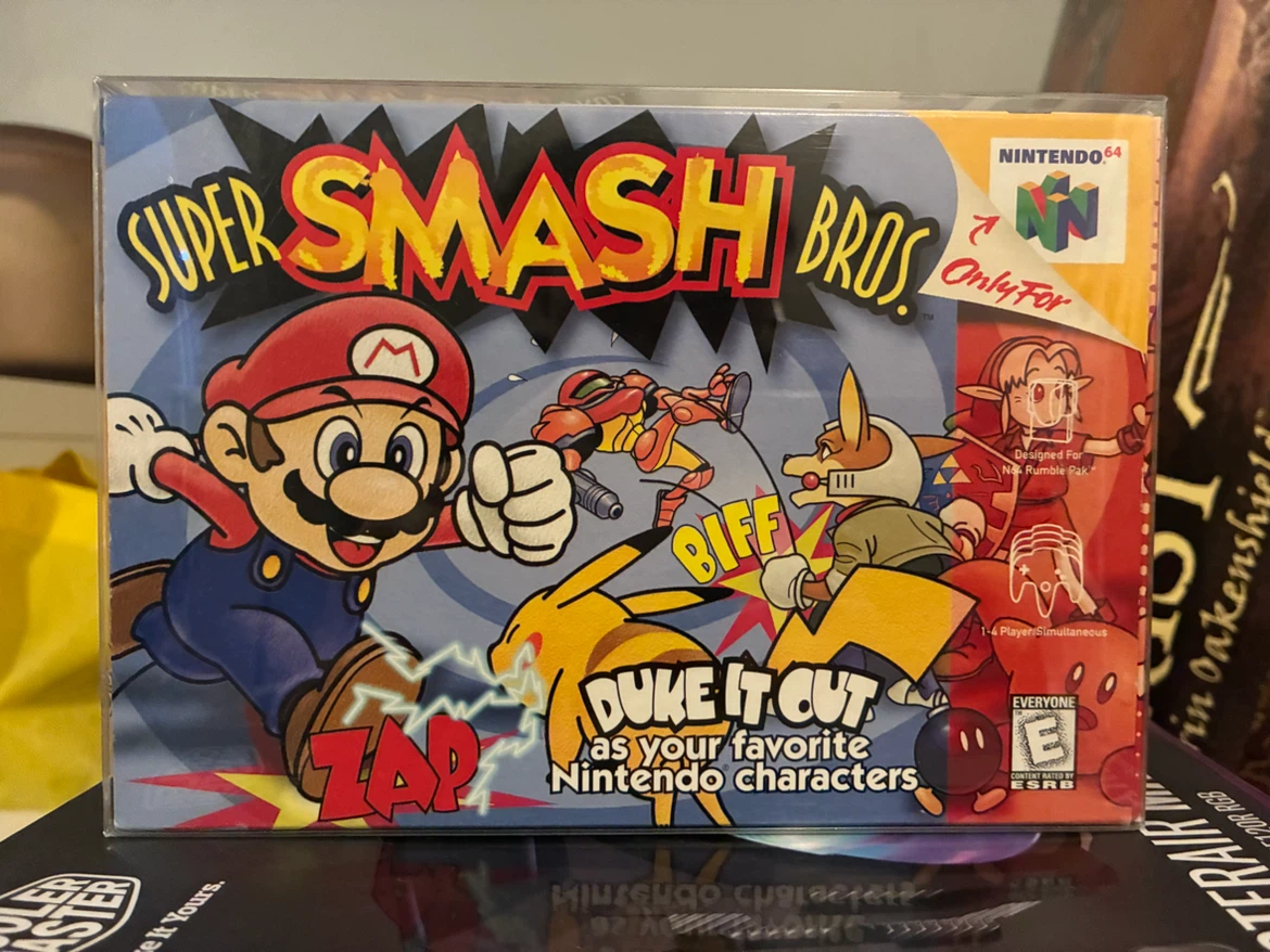 Super Smash Bros. Nintendo 64 Game with Box and Manual
