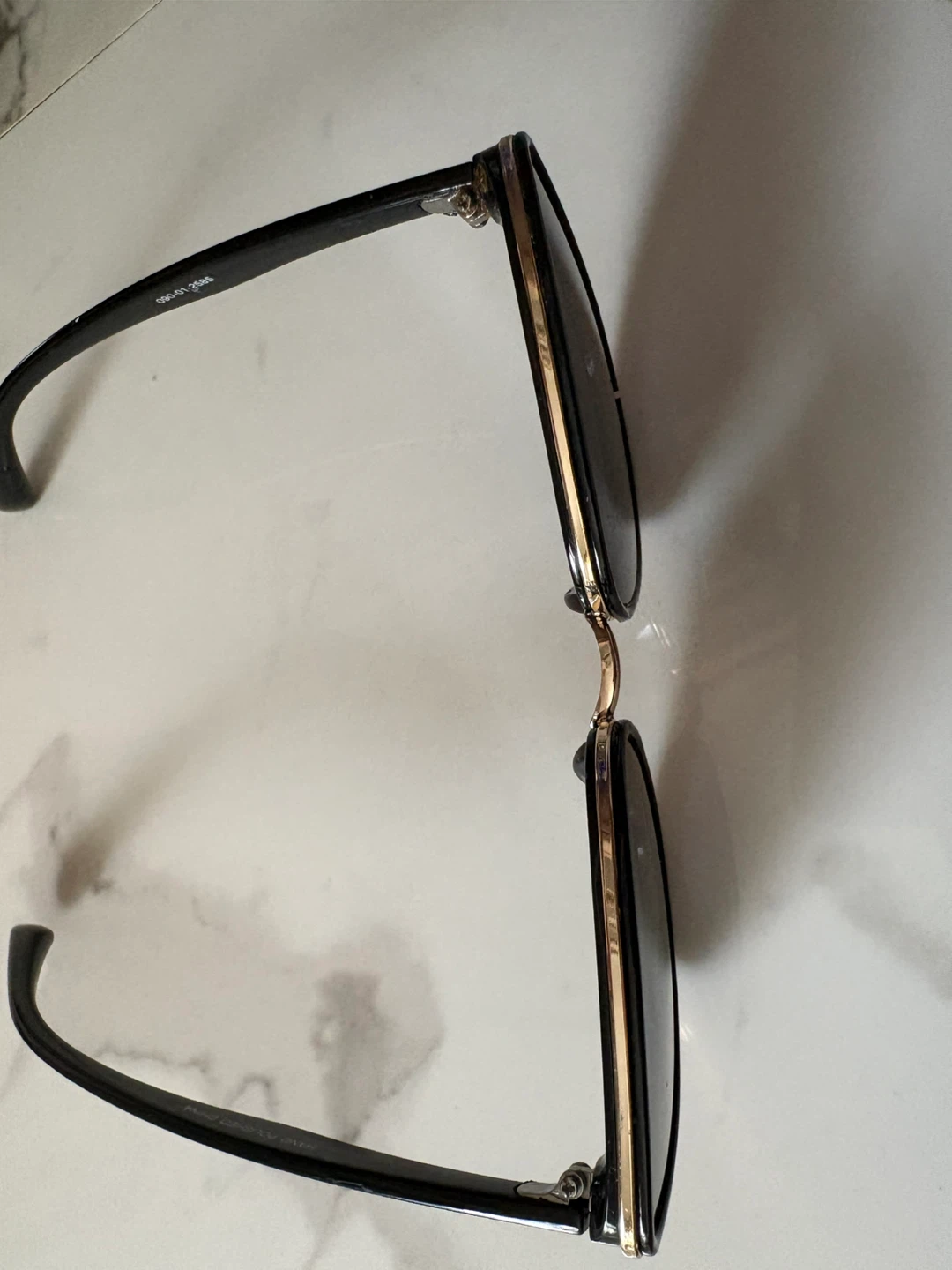 Black and Gold Cat Eye Sunglasses - photo 3