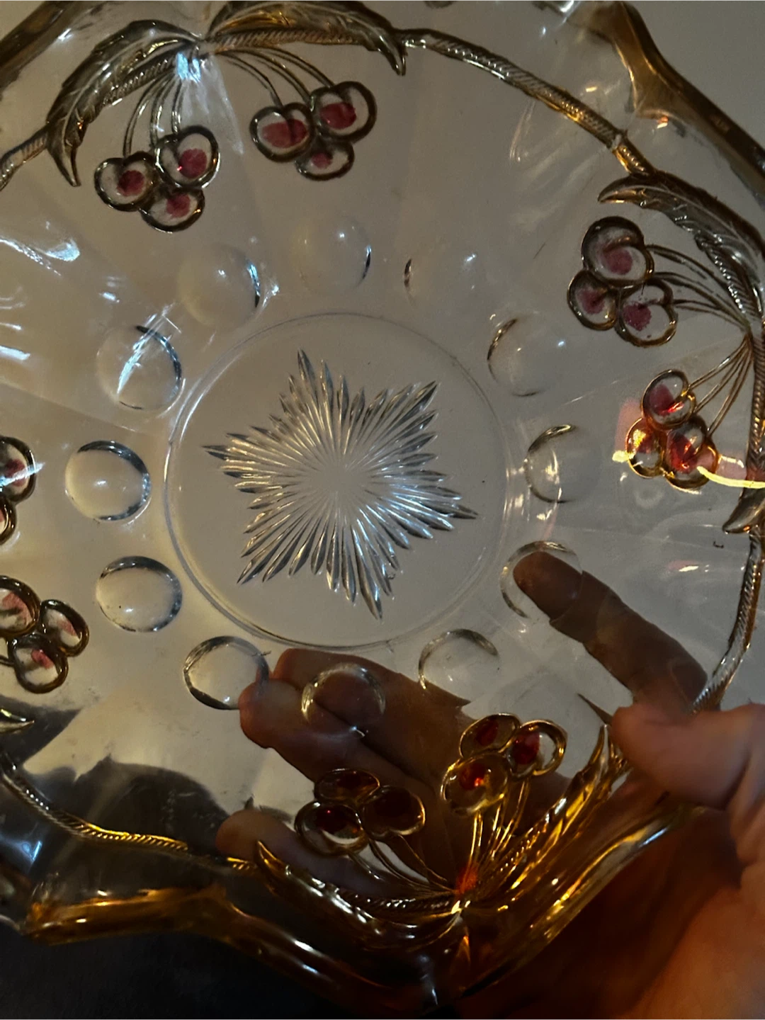 Rare Northwood cherries and cable master 11” bowl - photo 4