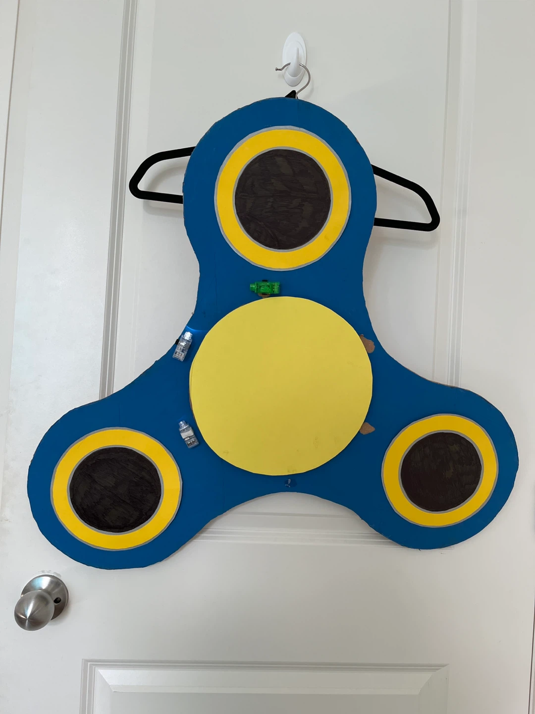 Handmade Cardboard Fidget Spinner Costume or decor Prop