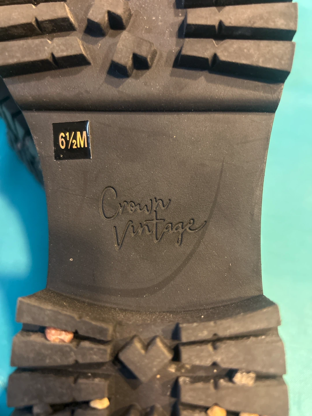Crown Vintage leather black ankle boots - photo 3