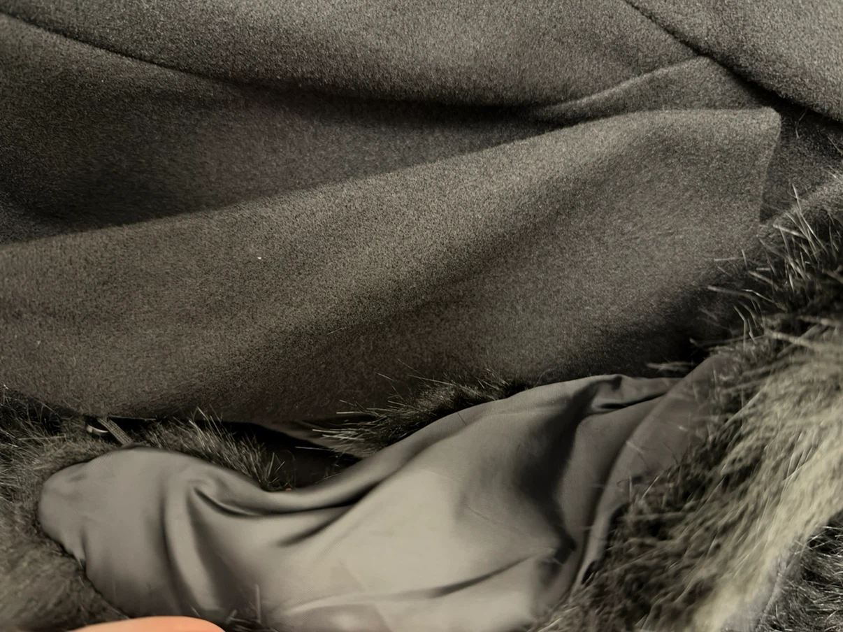 Fashion Nova Black Faux Fur Collar Coat - photo 2