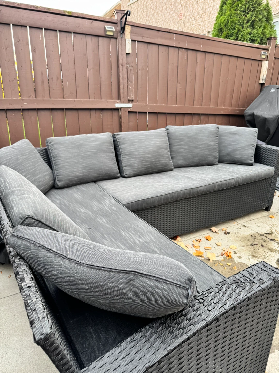 Outdoor L-Shaped Sectional Sofa - photo 2