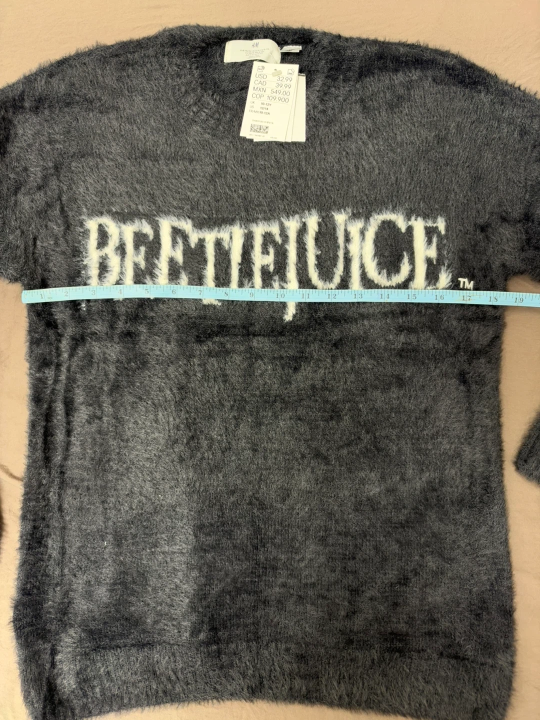 H&M Beetlejuice Fuzzy Sweater - photo 3