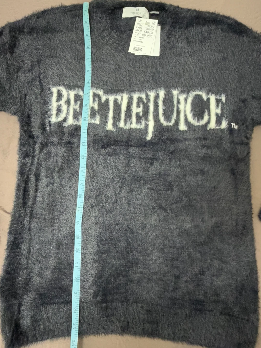 H&M Beetlejuice Fuzzy Sweater - photo 2