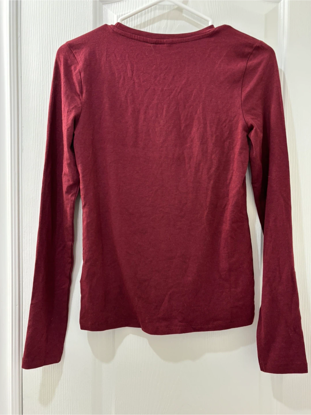 Guess Kyanna Long Sleeve Top - Burgundy - photo 3