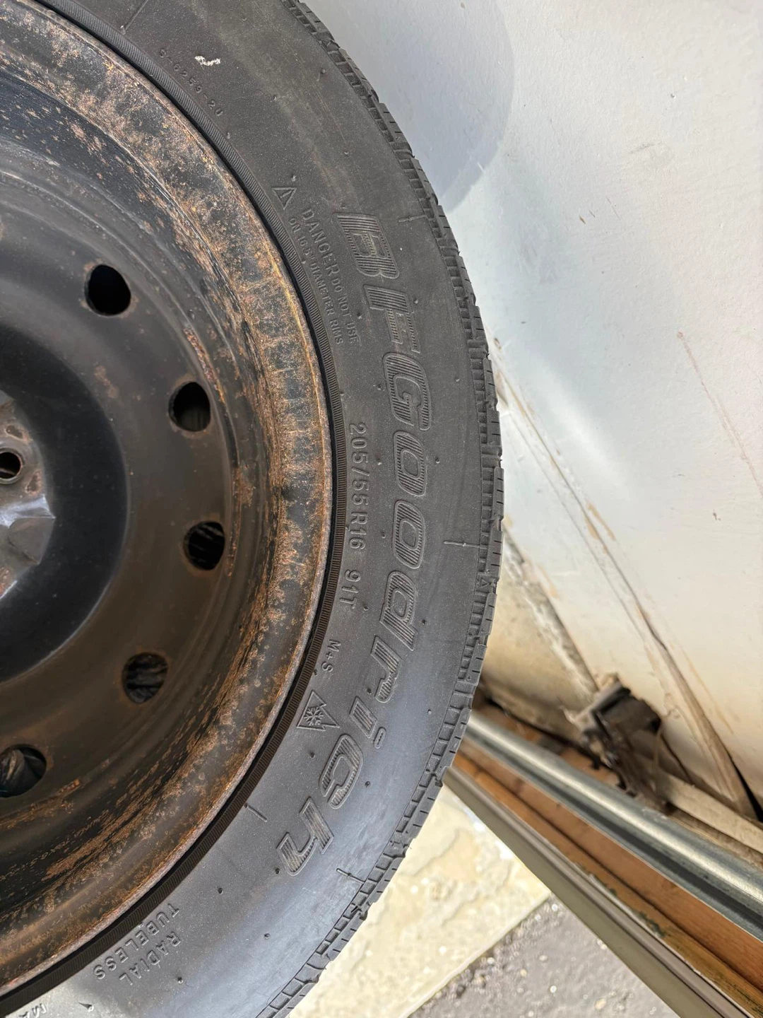 BFGoodrich Winter T/A KSI Tires with Steel Rims - photo 2