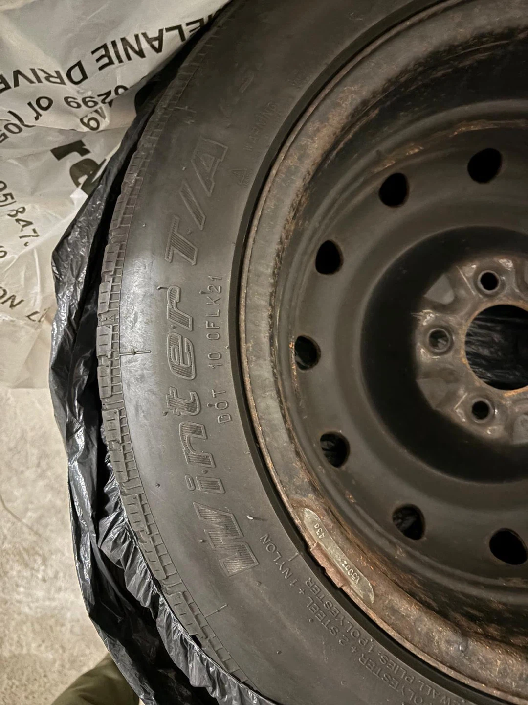 BFGoodrich Winter T/A KSI Tires with Steel Rims - photo 3