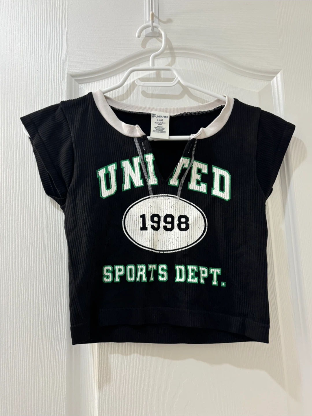 No Boundaries United 1998 Crop Top Black