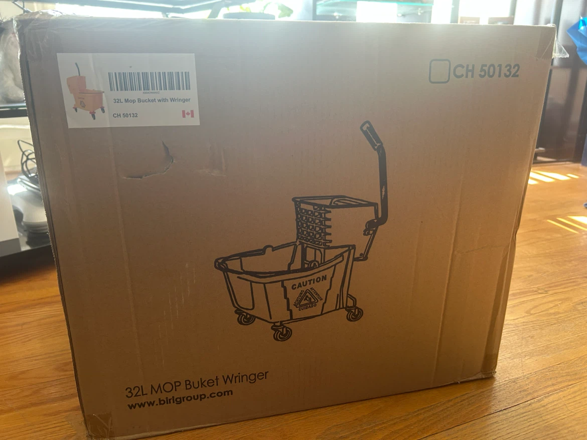 Brand New 32L Commercial Mop Bucket with Wringer – Yellow - photo 2