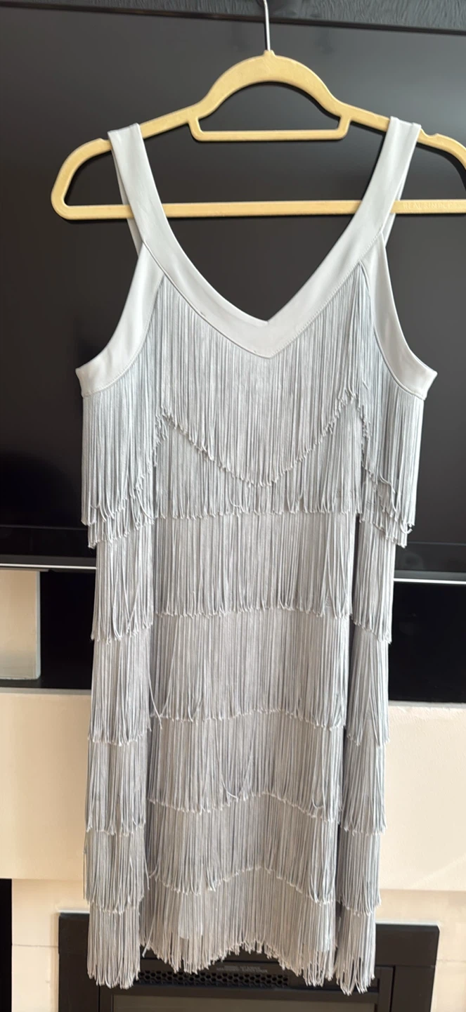 NEW silver fringe dress - photo 2