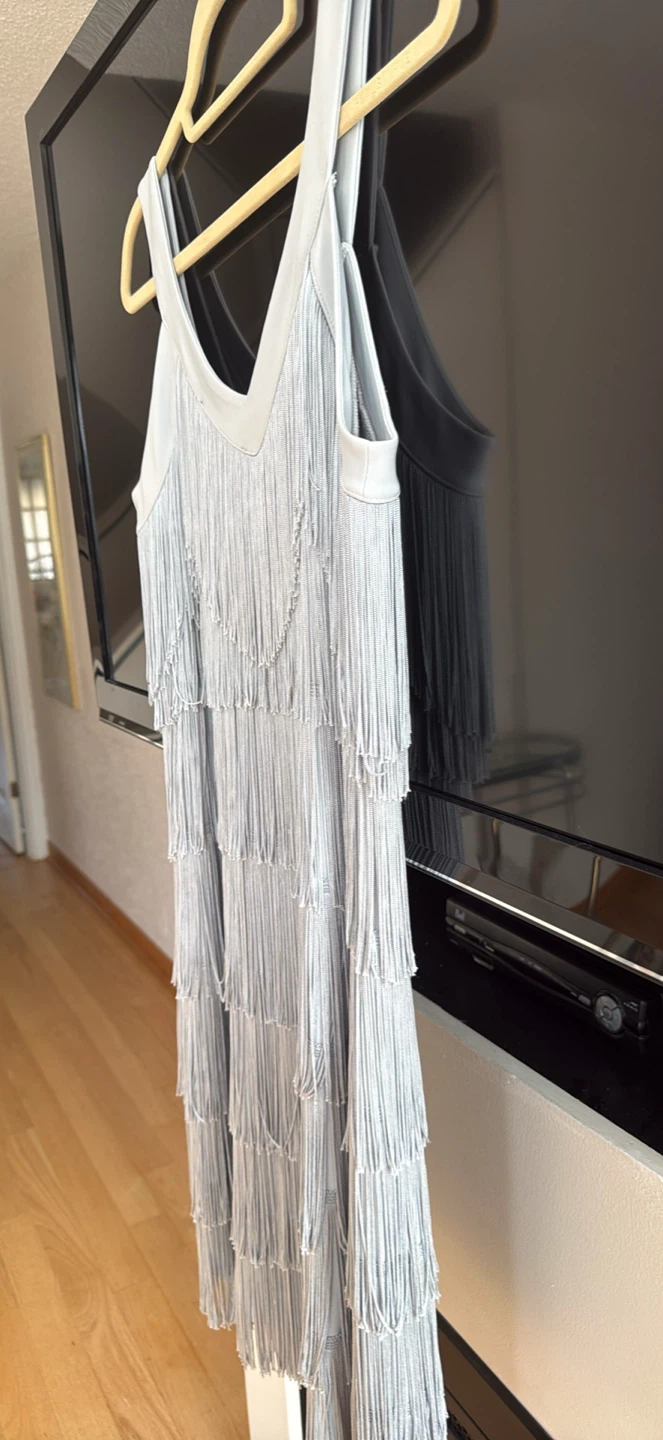 NEW silver fringe dress - photo 4