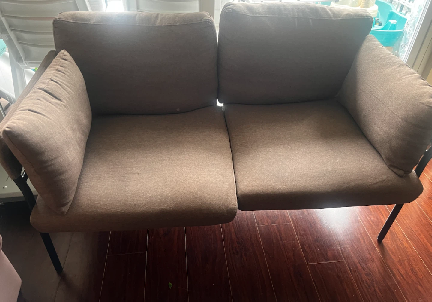 Brown Loveseat Sofa