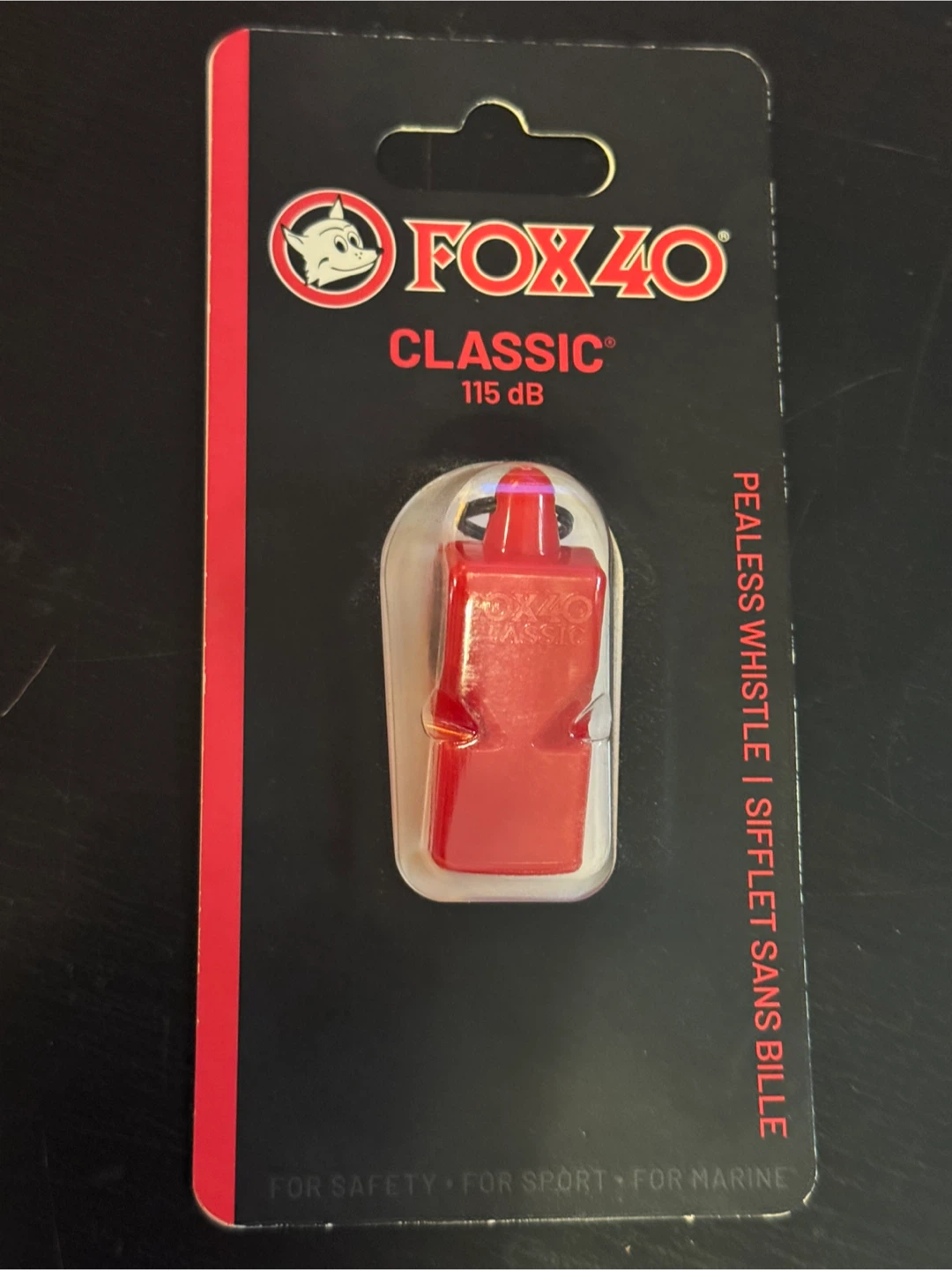 Fox 40 Classic Pealess Whistle - Red Raptors - photo 2