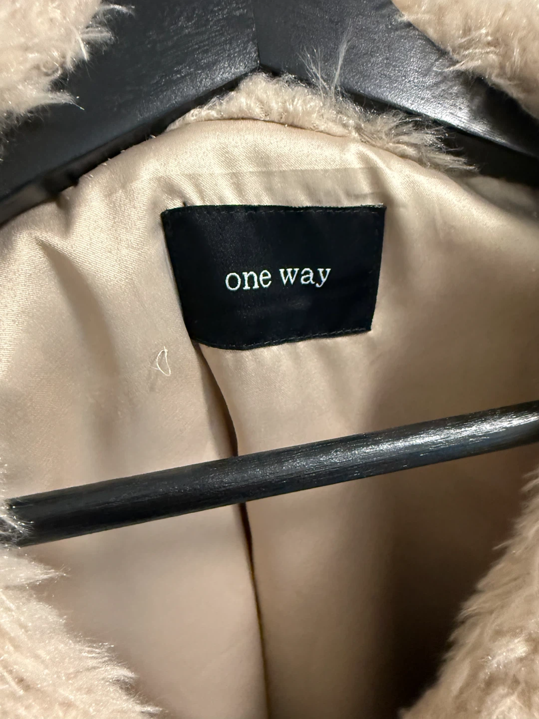 Beige Faux Fur Fuzzy Jacket - photo 3