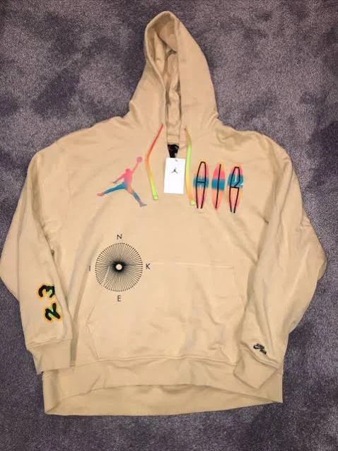 Sweat à capuche en polaire Nike Air Jordan Flight MVP beige