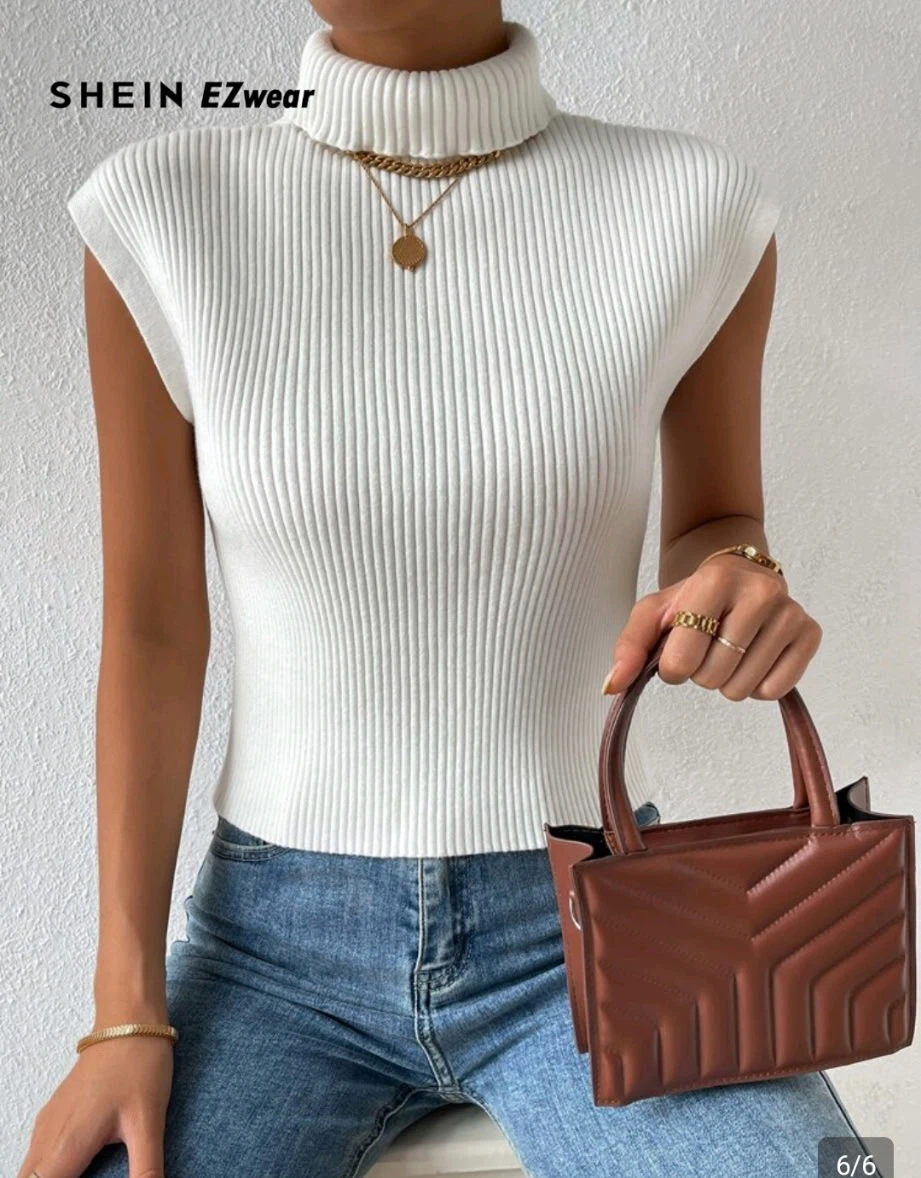 Sleeveless Turtleneck Top NEW