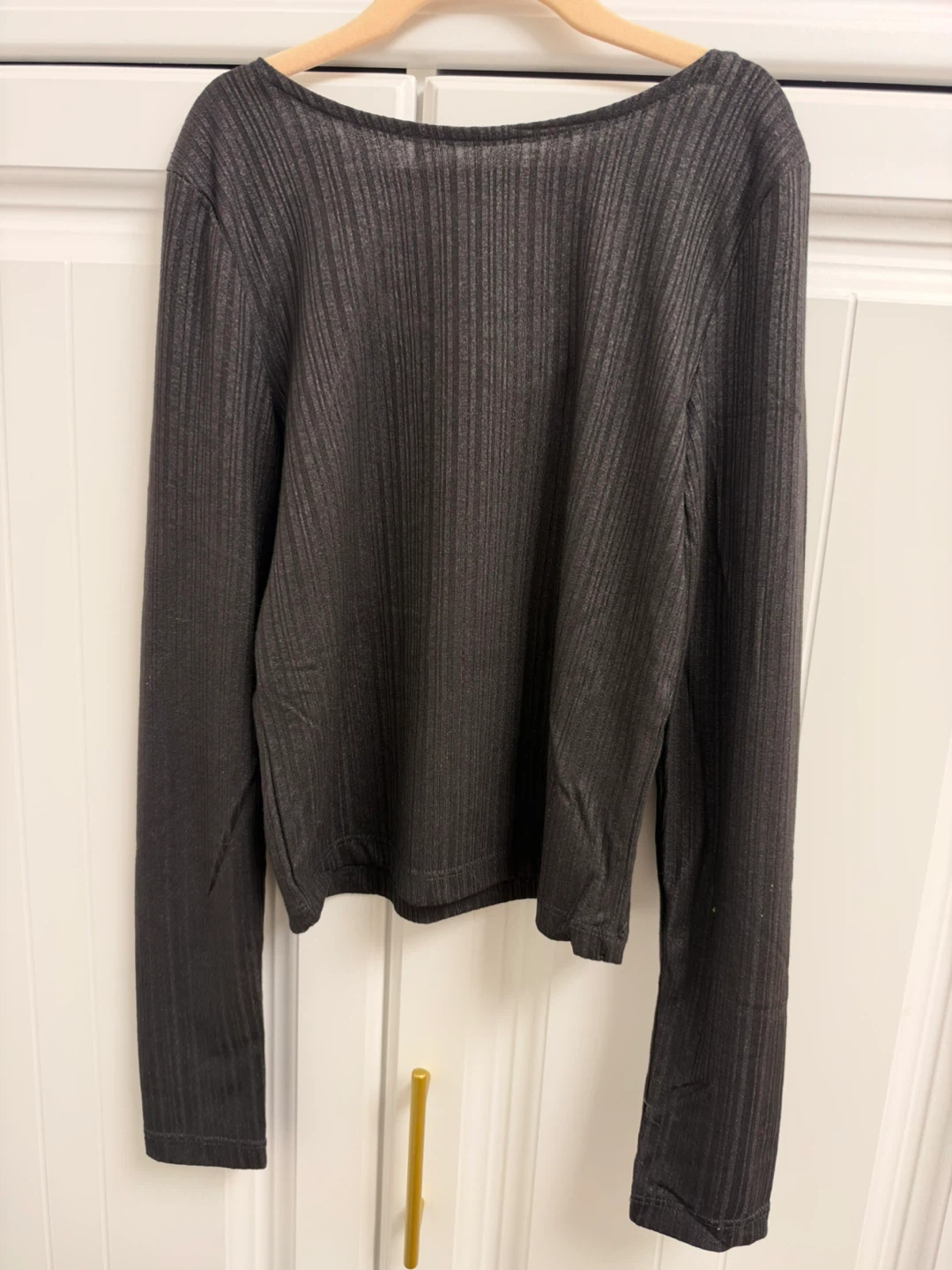 H&M Long Sleeve Ribbed Shirt
