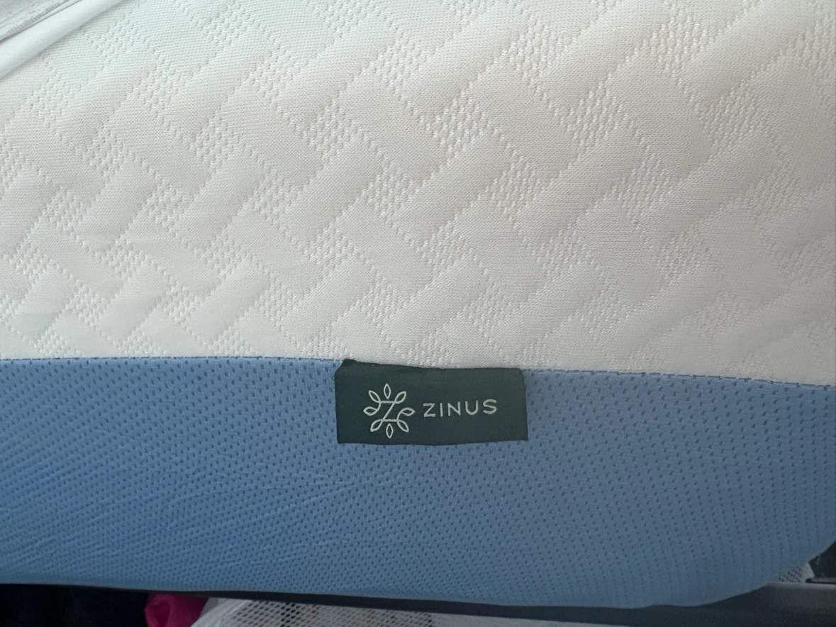 Queen Bed Frame & Plush Cooling Gel Hybrid Mattress Set - photo 3