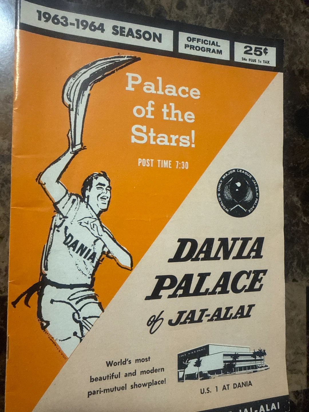 1963-1964 Dania Jai-Alai Official Program