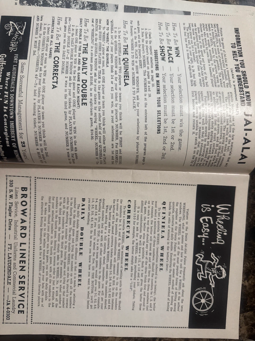 1963-1964 Dania Jai-Alai Official Program - photo 4