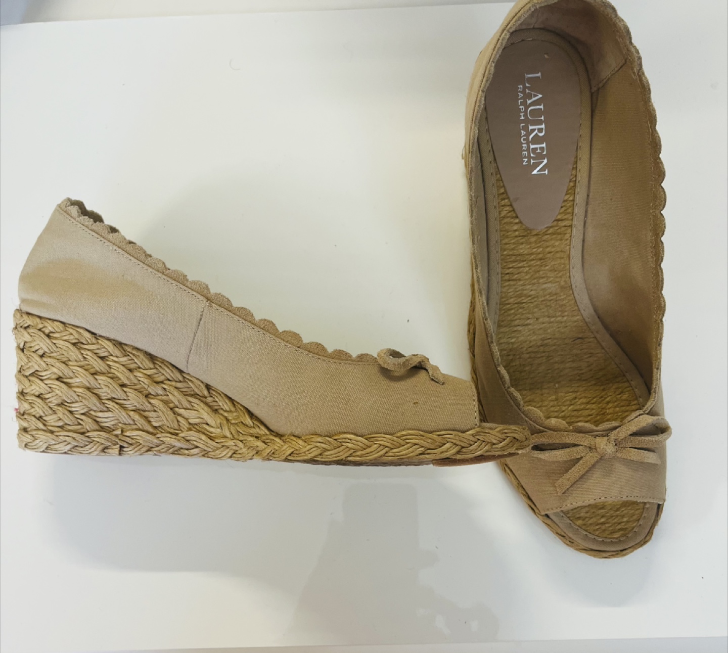 Lauren Ralph Lauren Tan Espadrille Wedges - photo 3
