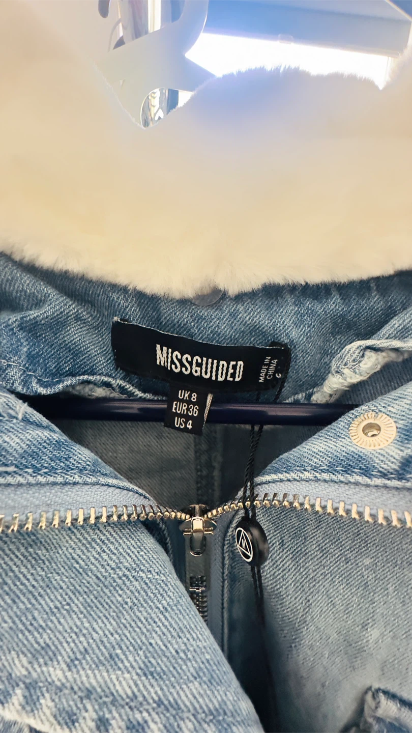 Missguided Denim Jacket with Faux Fur - photo 2