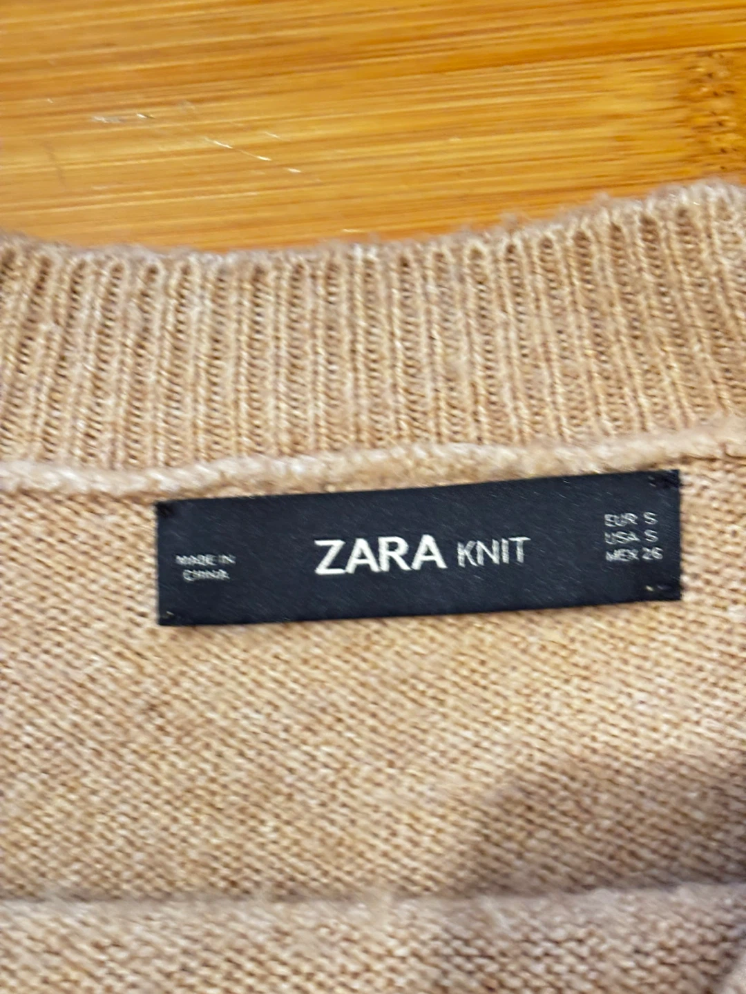 Zara loose Knit Beige Sweater - photo 5