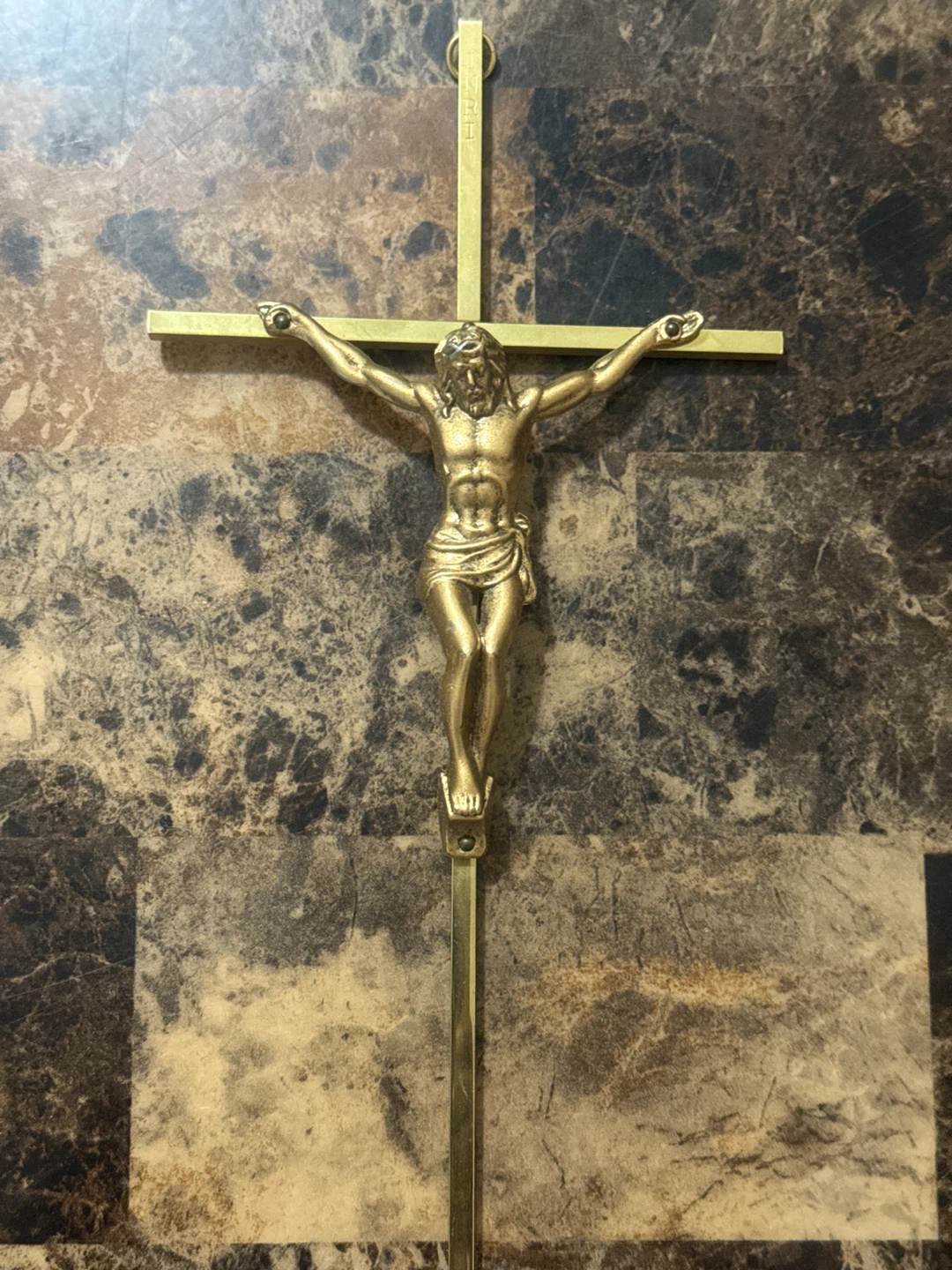 Vintage Brass Crucifix