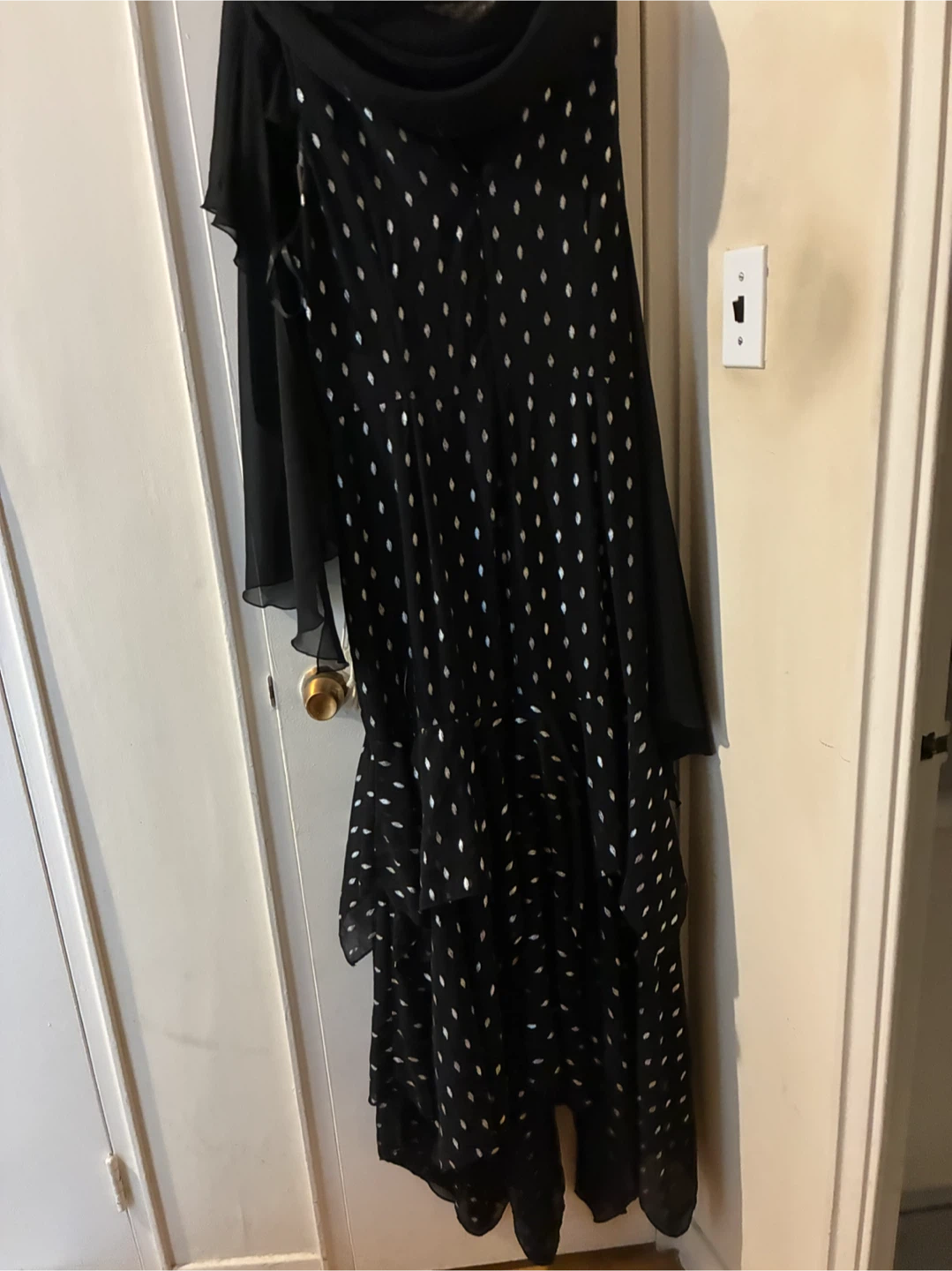 Laura black dress with silver accents size 10