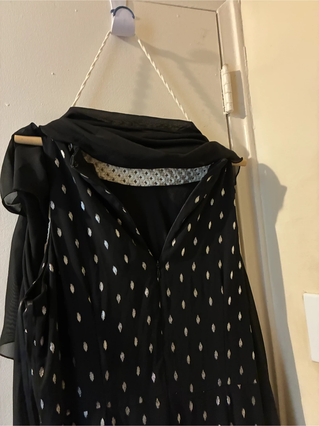 Laura black dress with silver accents size 10 - photo 2