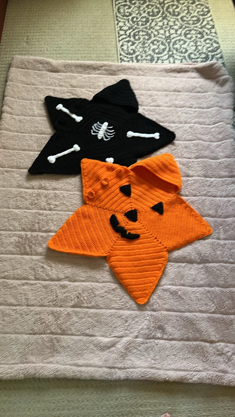 Crochet Halloween Baby Star (size 0-3 months )