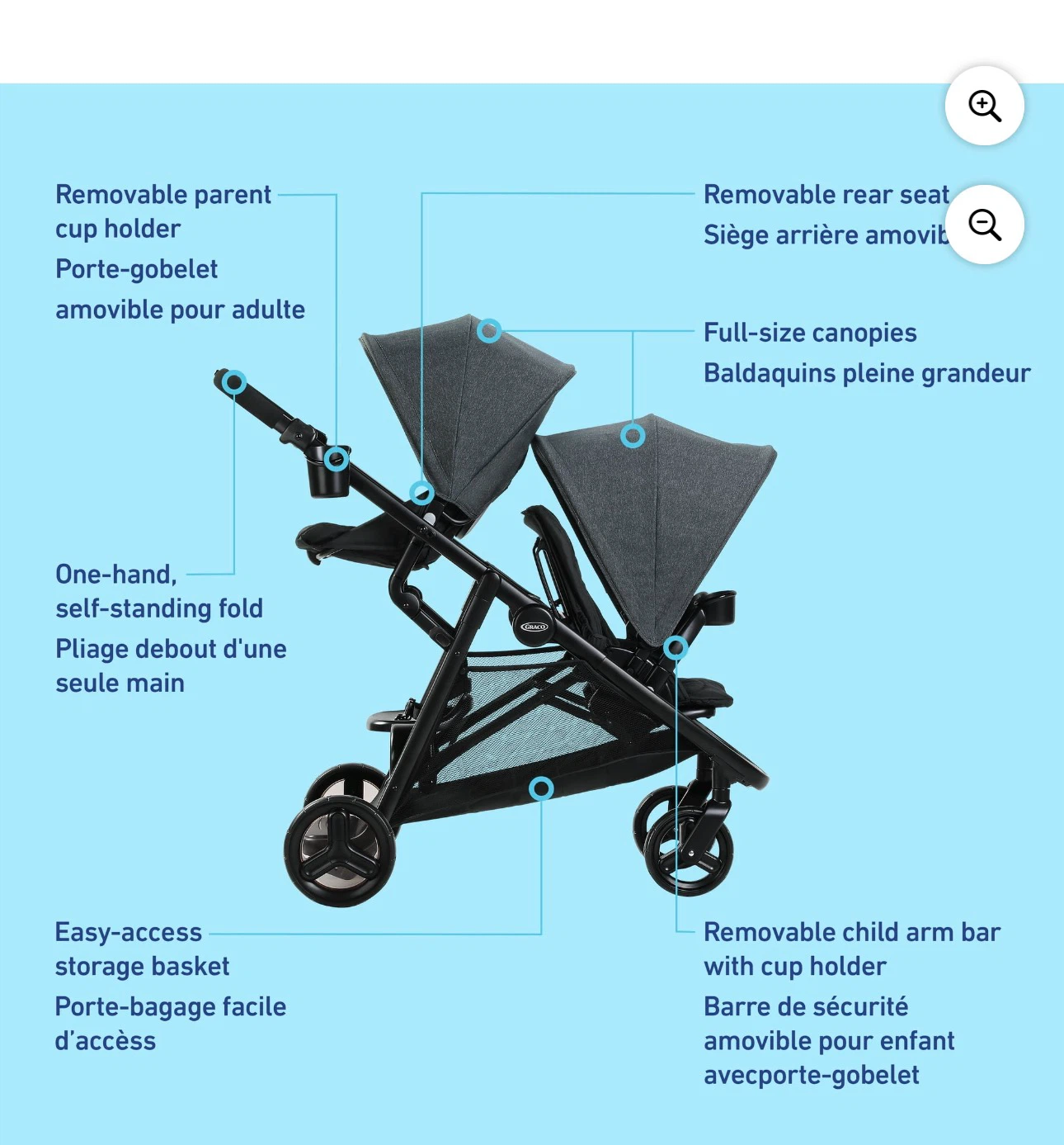 Graco Ready2Grow 2.0 Double Stroller - Rafa - photo 2