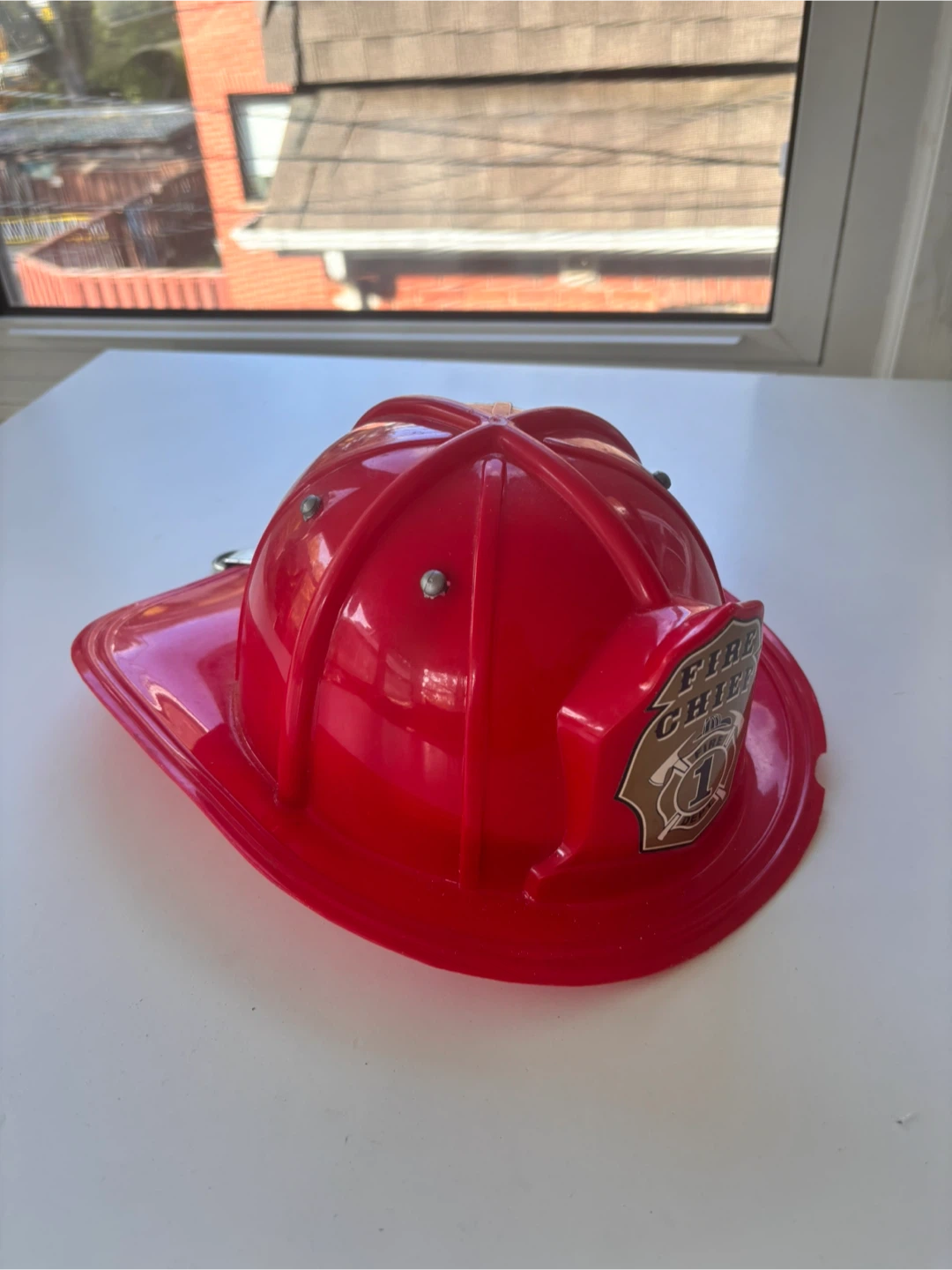 Toy Fire Chief Helmet