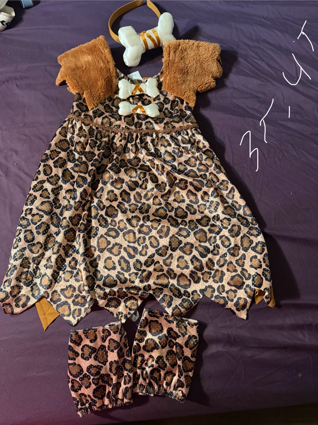 Girls Leopard Costume Size 3T-4T