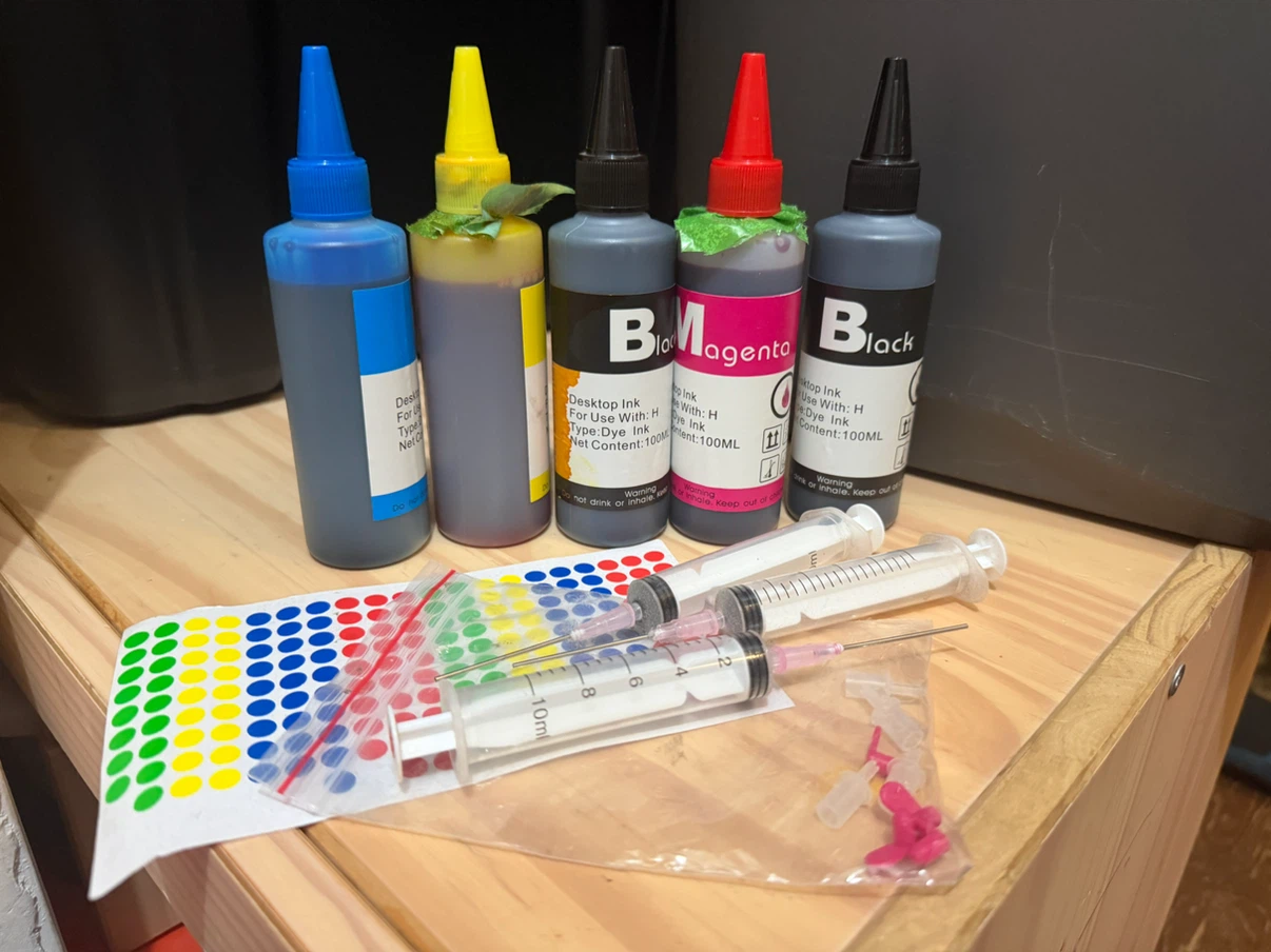 Desktop Printer Refill Dye Ink Set