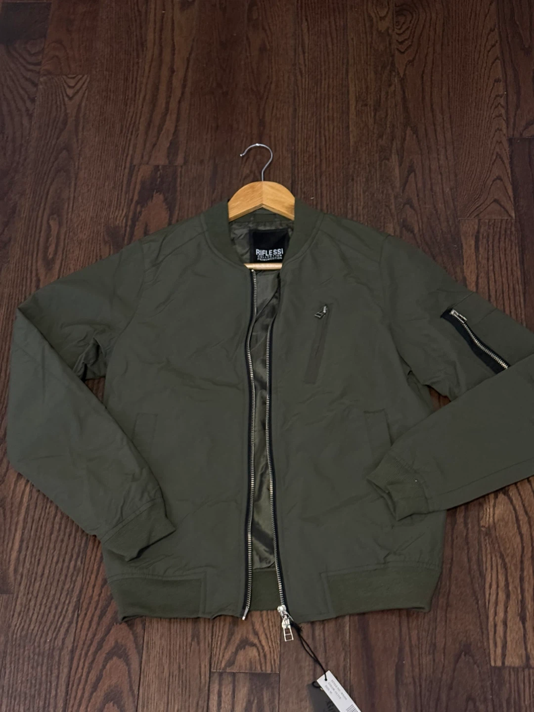 Riflessi Collection Olive Bomber Jacket - photo 2