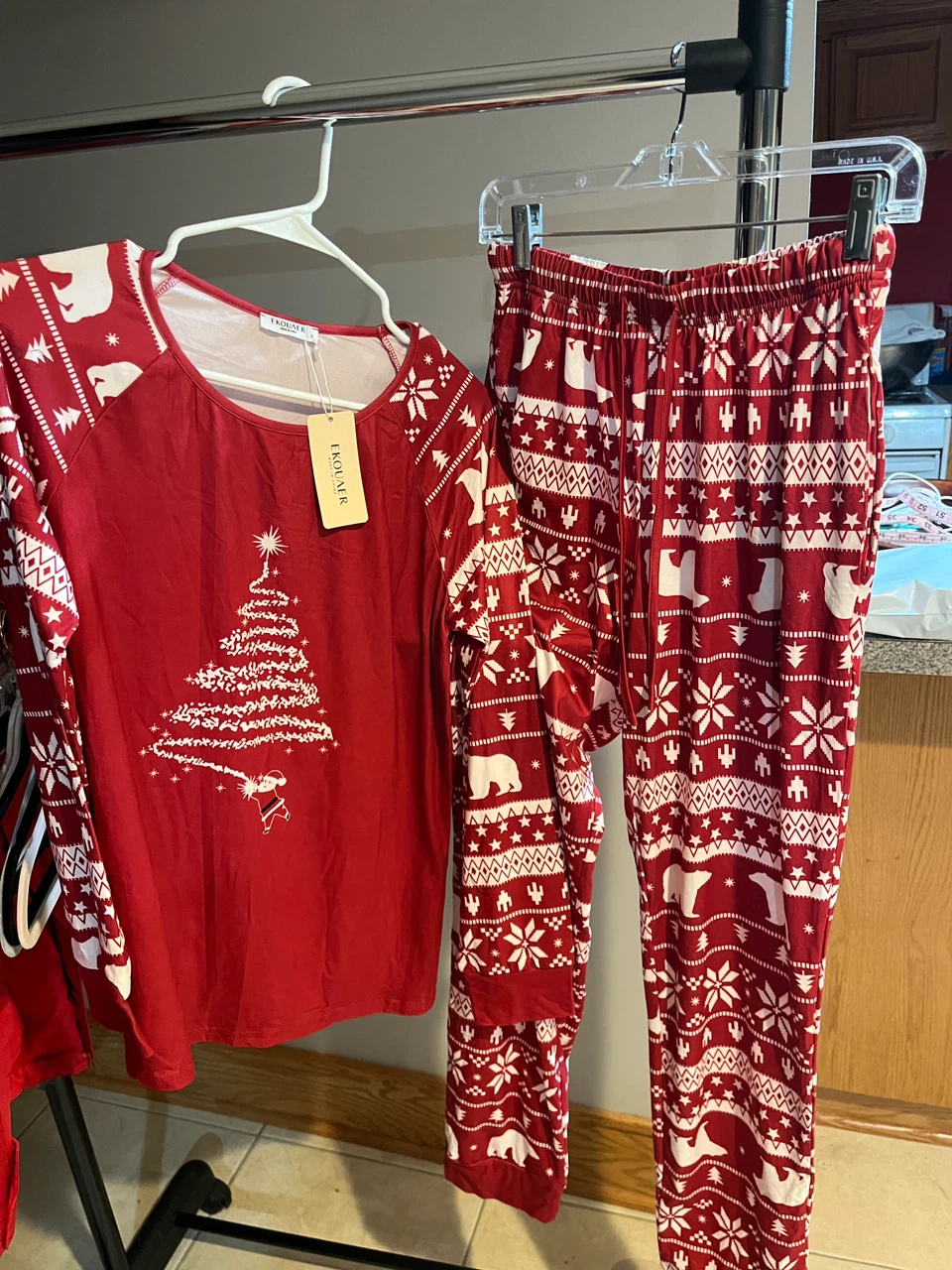 EKOUAER Holiday Pajama Set Size S