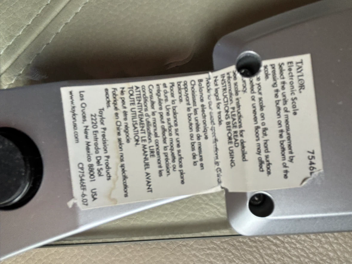 Taylor electronic scale (does not work consistently) - photo 5
