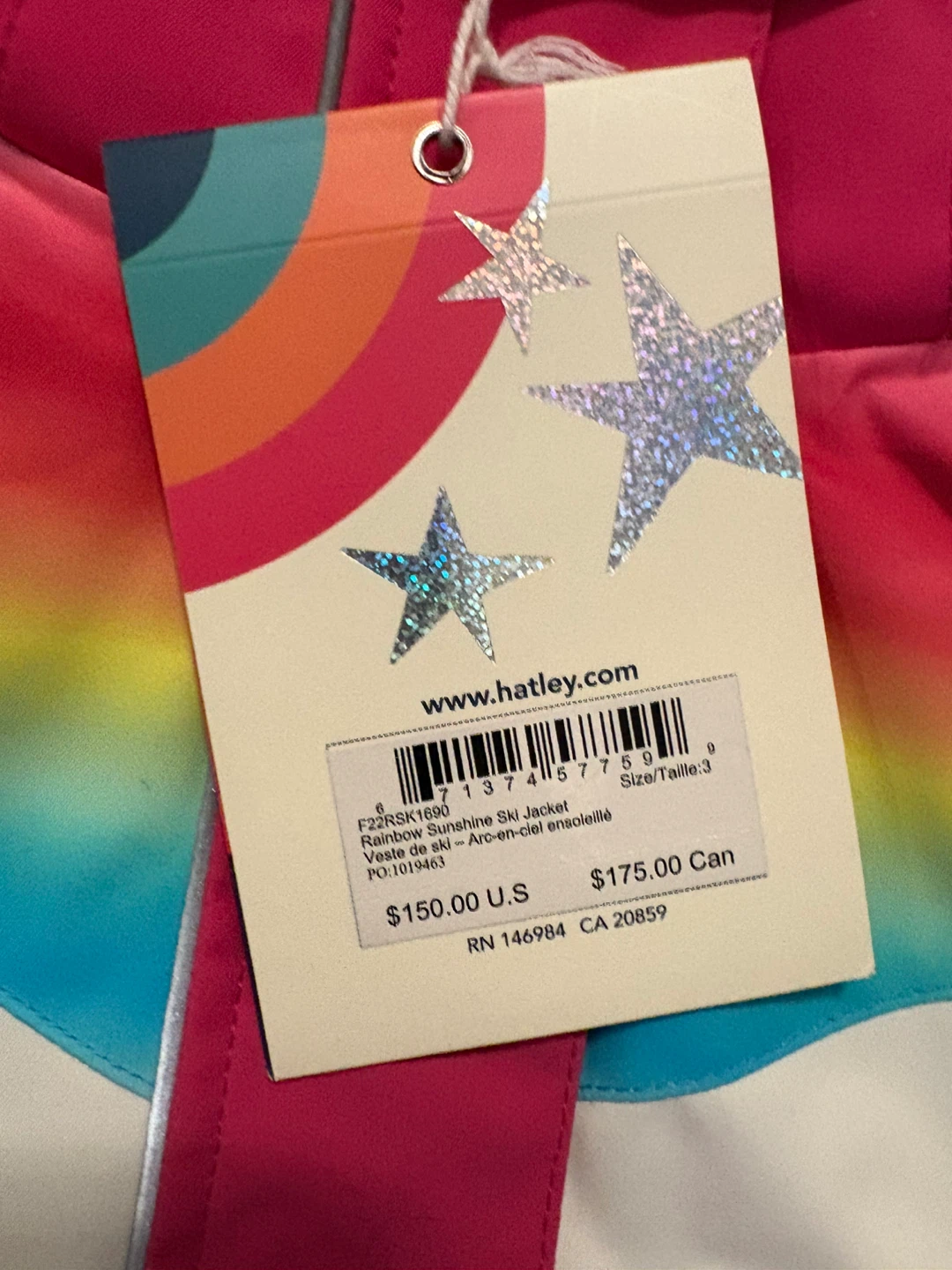 Hatley girls pink winter jacket 3T NWT ret $184 w tx - photo 2