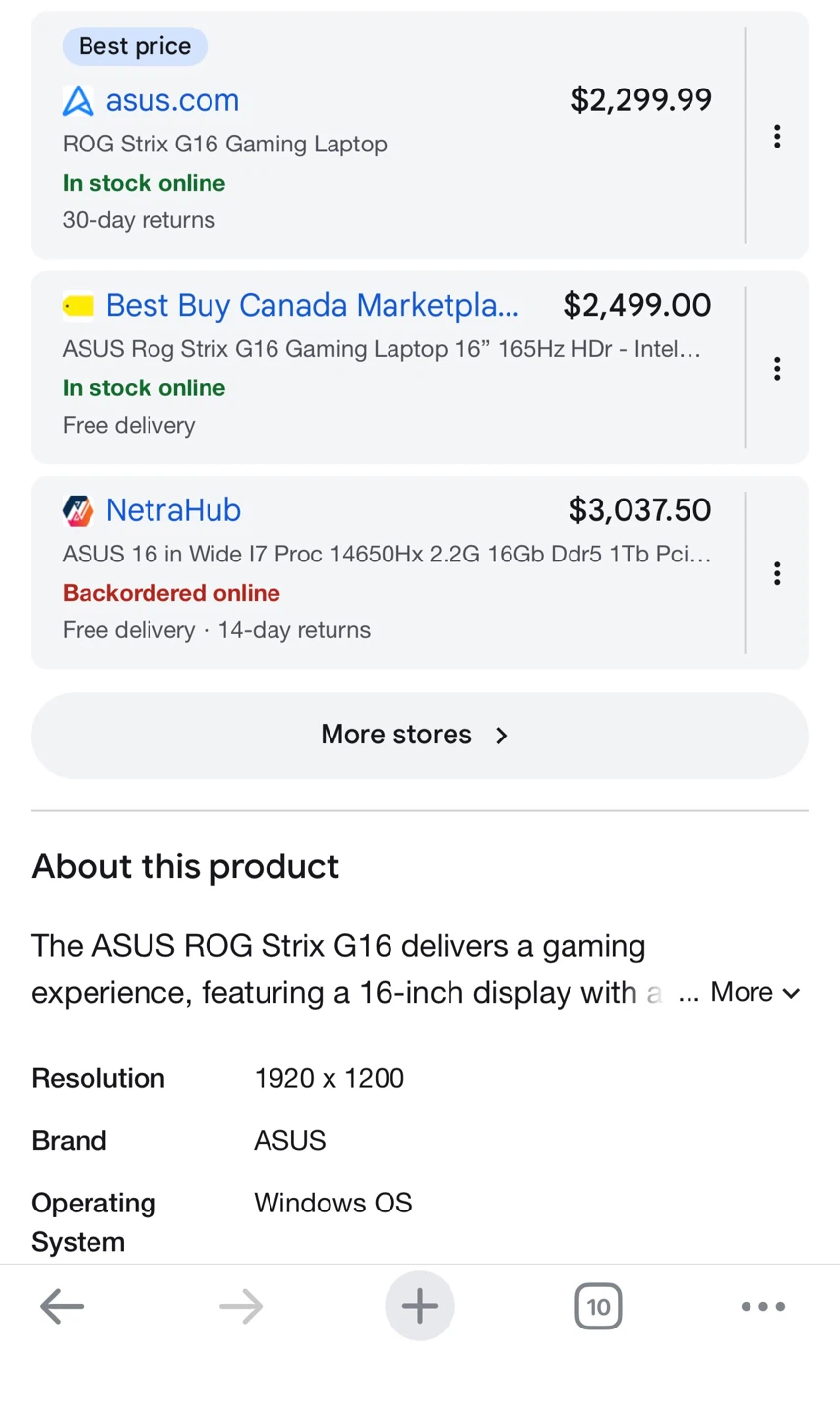 ASUS ROG Strix G16 Gaming Laptop
