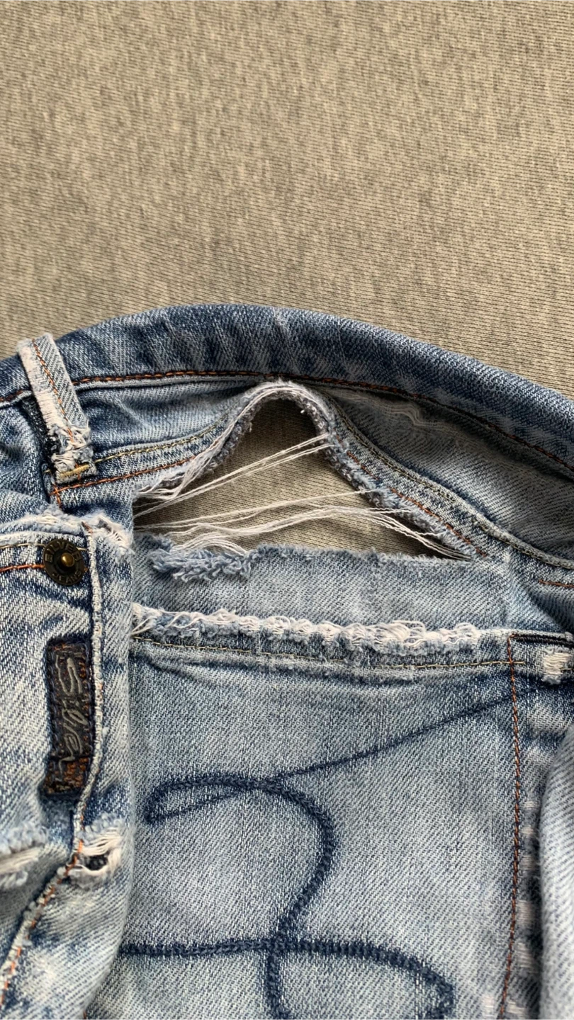 Silver Jeans Denim Shorts Size 29 - NOTE DAMAGE - photo 3