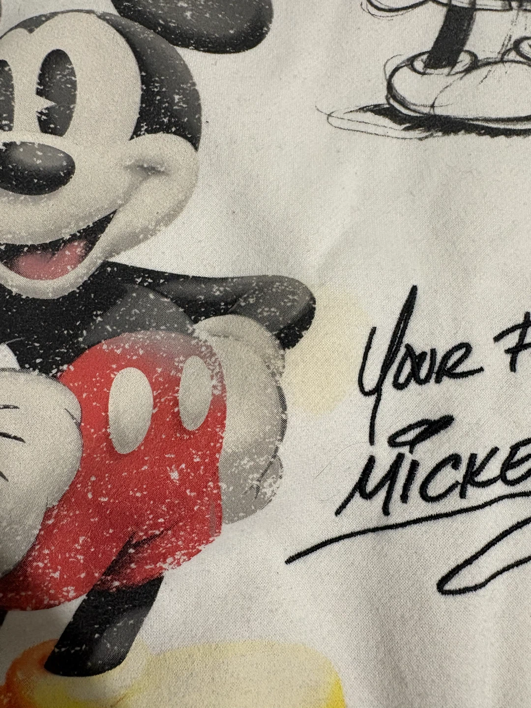 Disney Mickey Mouse Vintage Sketch White Sweatshirt - photo 5