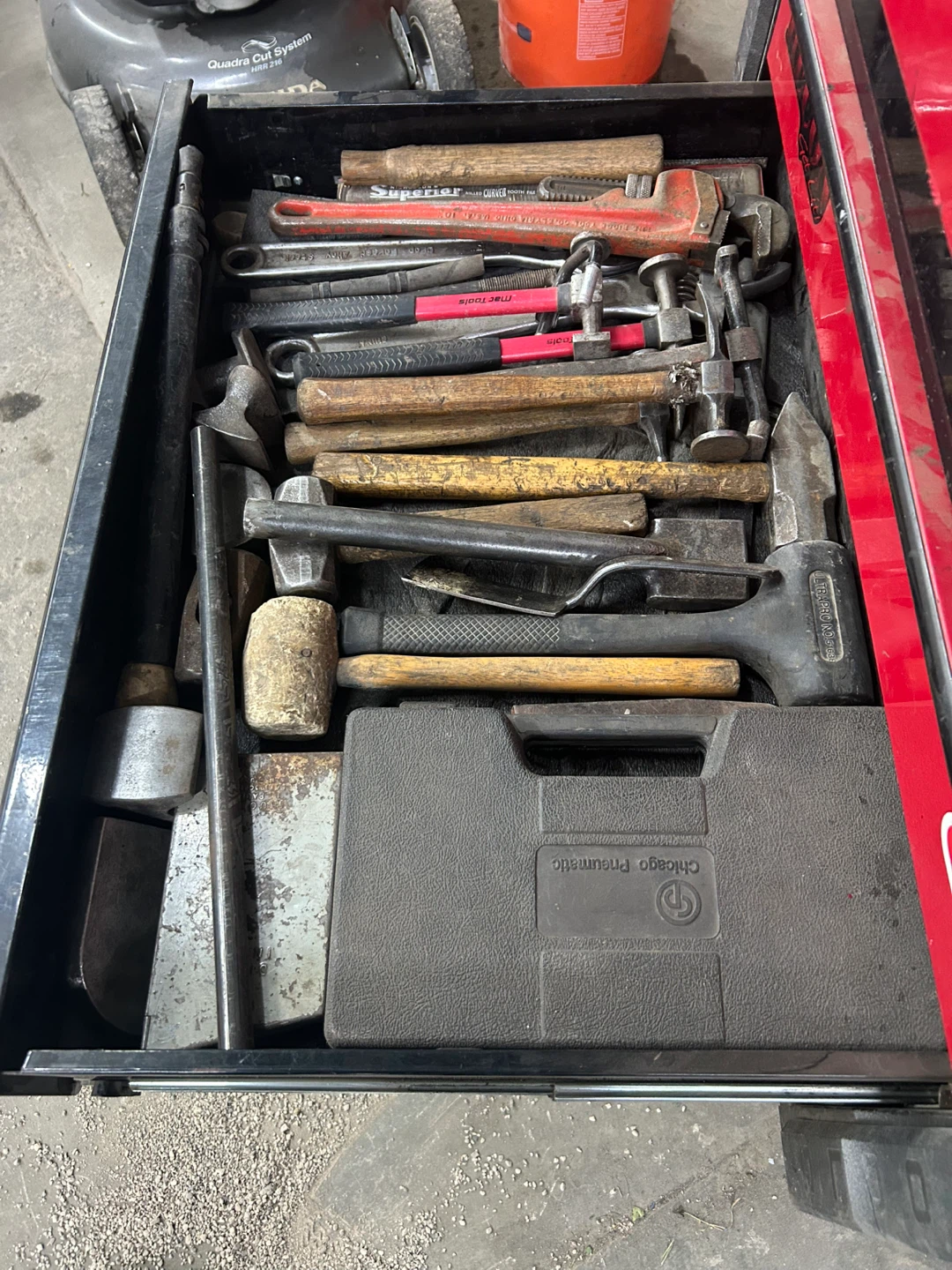 Body mans tools and chest