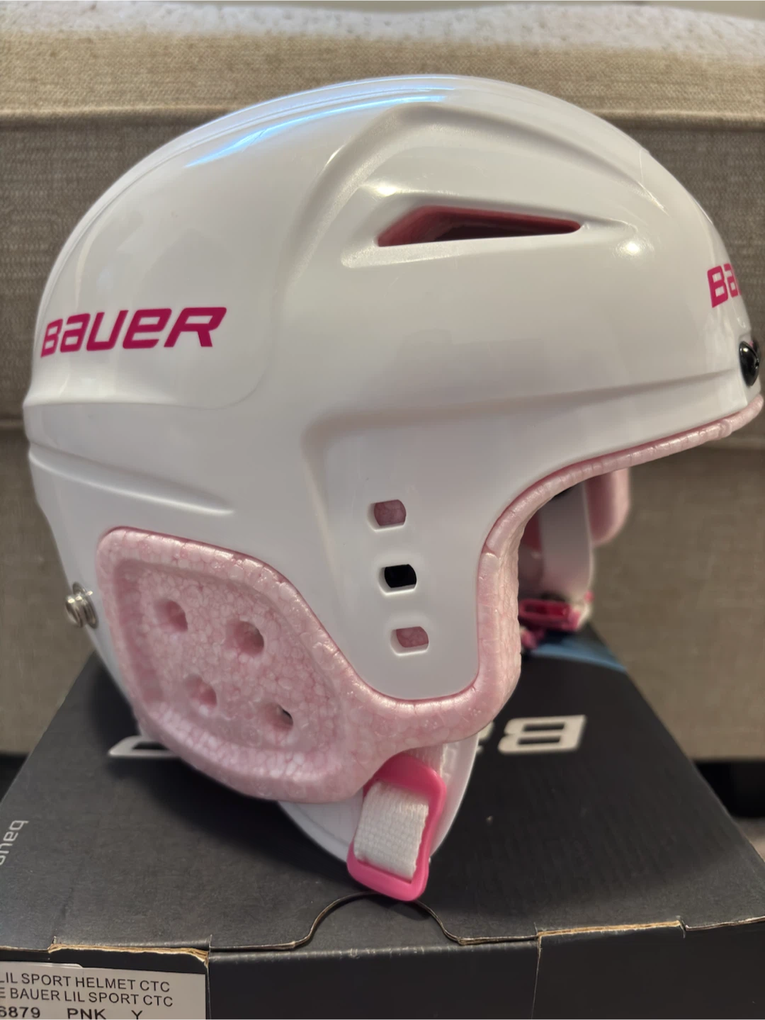 Bauer Lil' Sport Youth Multisport Helmet White/Pink