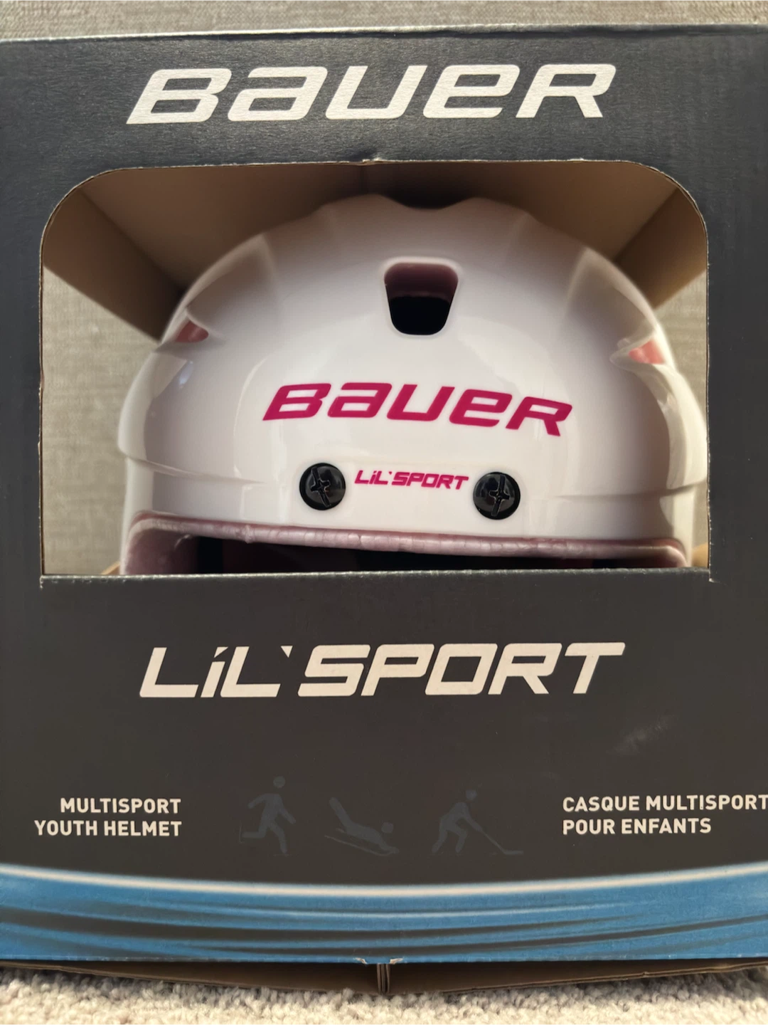 Bauer Lil' Sport Youth Multisport Helmet White/Pink - photo 2