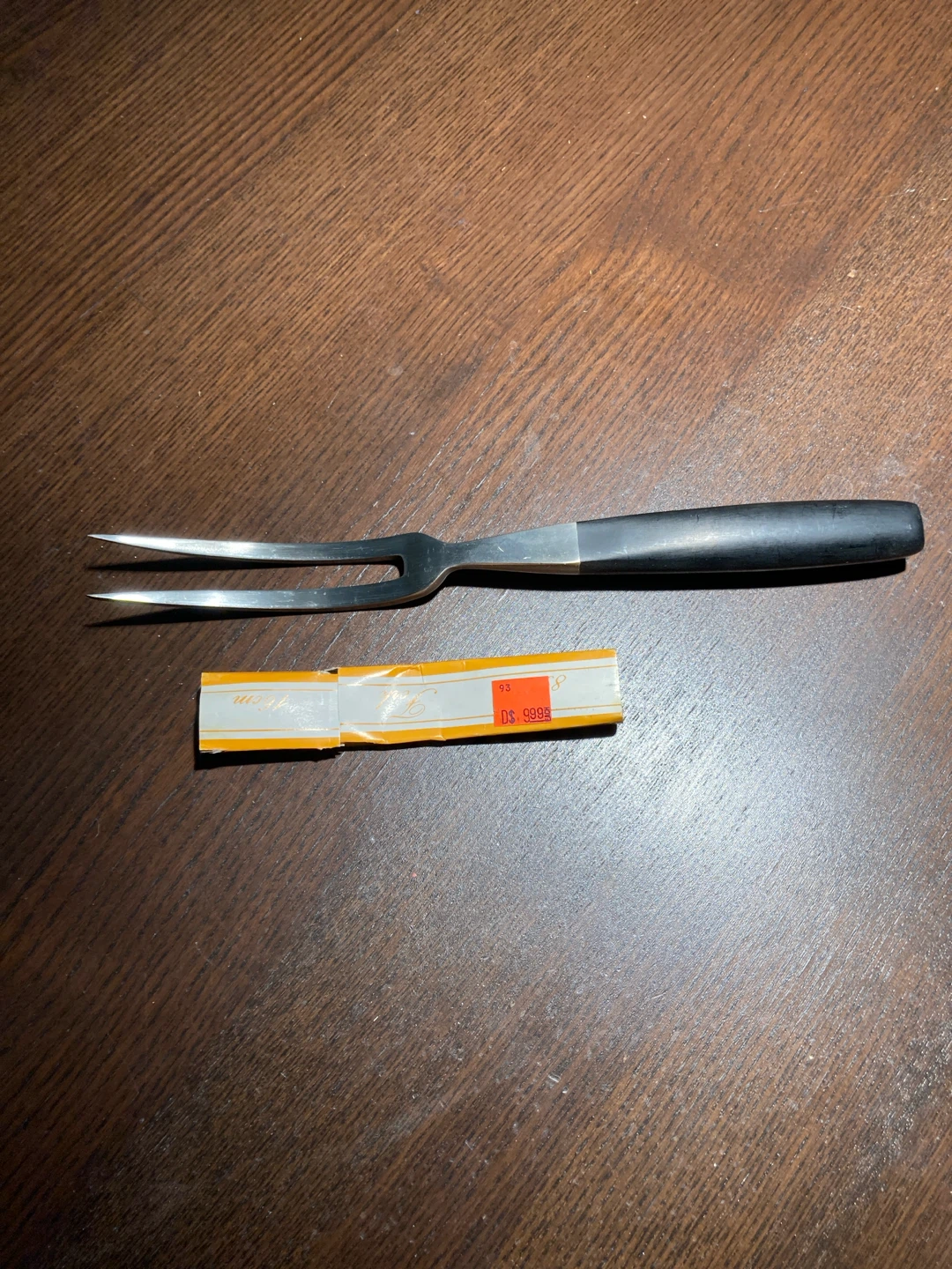 Meat carving fork