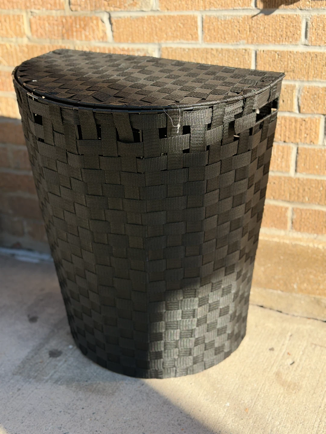 Black Woven Laundry Hamper - photo 2