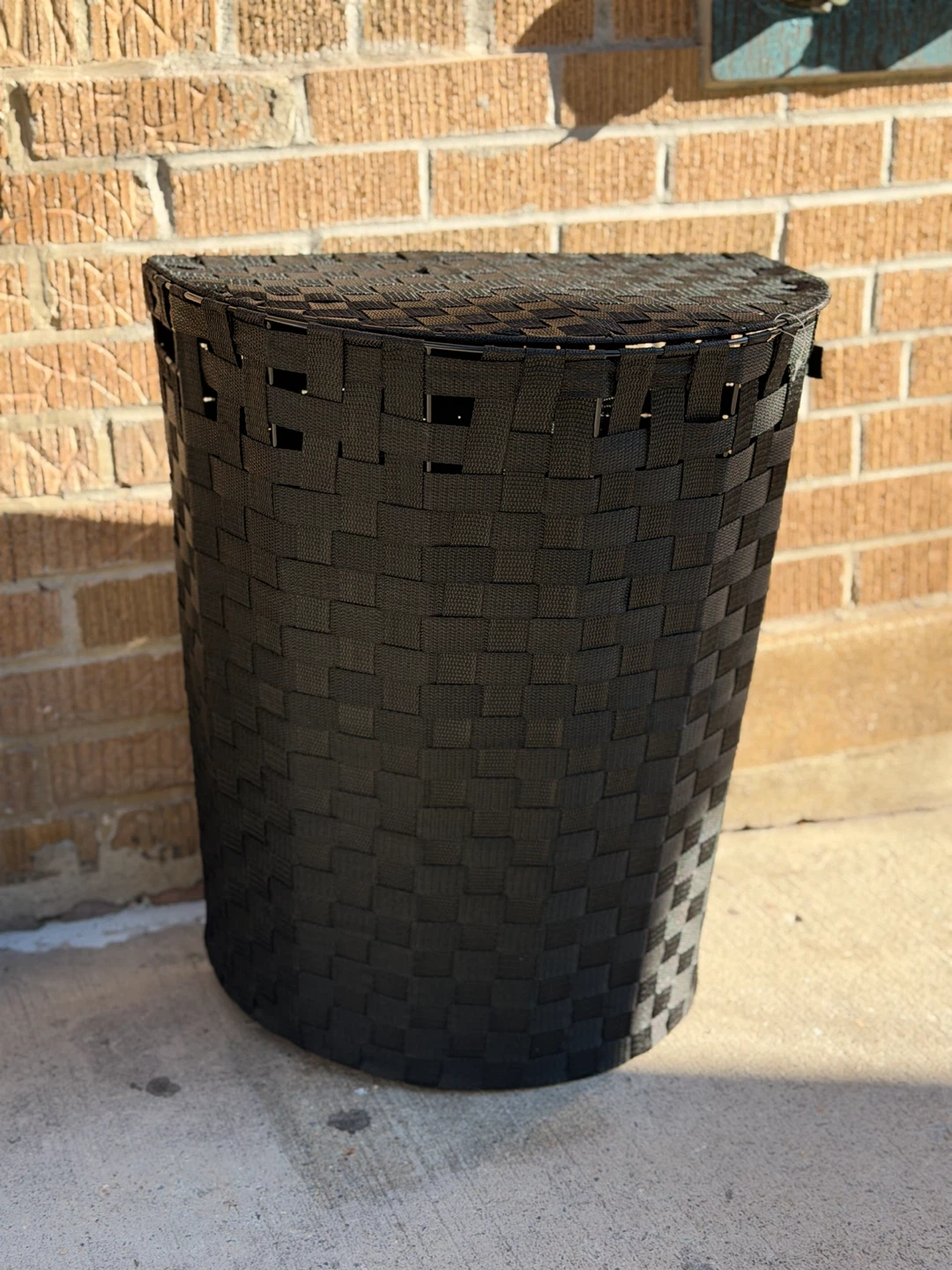 Black Woven Laundry Hamper - photo 3
