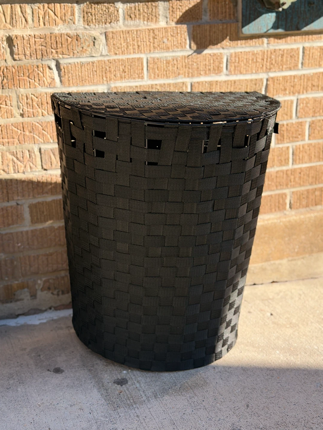 Black Woven Laundry Hamper - photo 4
